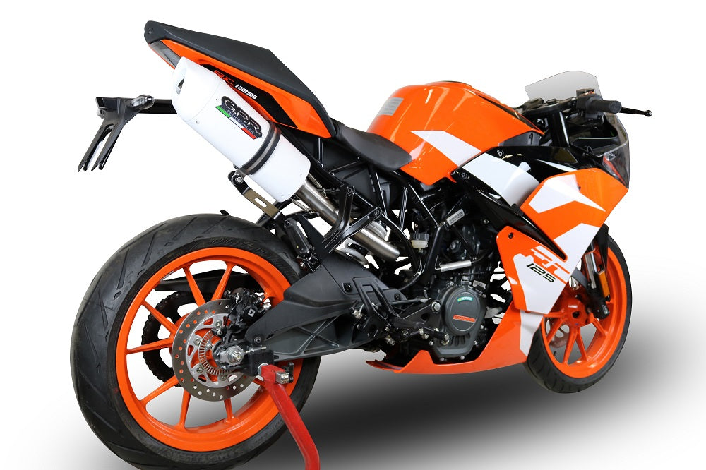 GPR Exhaust System Ktm RC 125 2017-2020, Albus Evo4, Slip-on Exhaust Including Link Pipe and Removable DB Killer