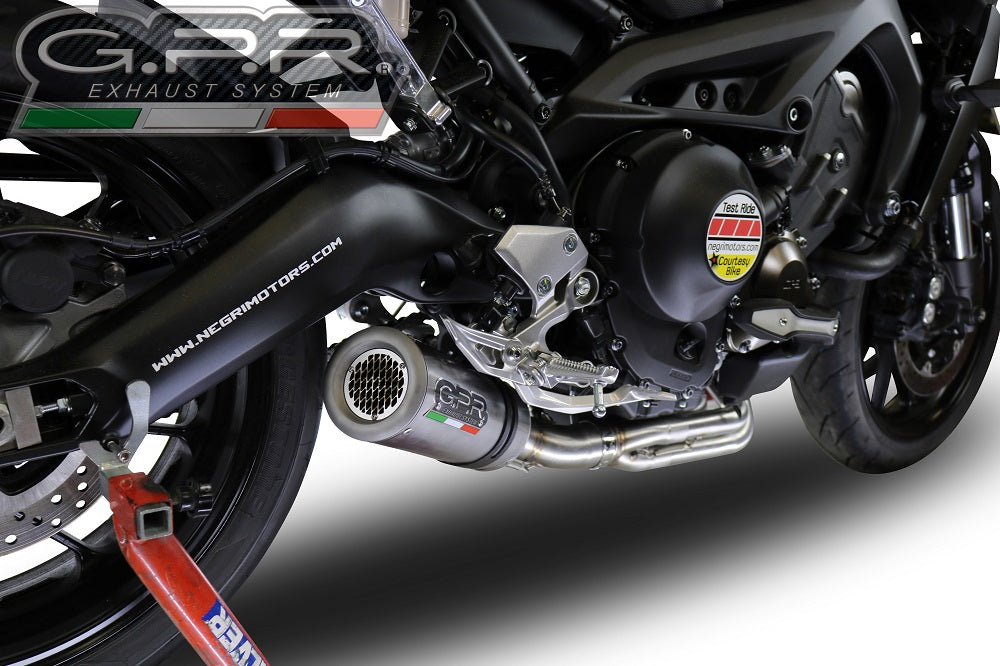 GPR Exhaust System Yamaha Tracer 900 FJ09 TR 2015-2016, M3 Inox , Full System Exhaust, Including Removable DB Killer