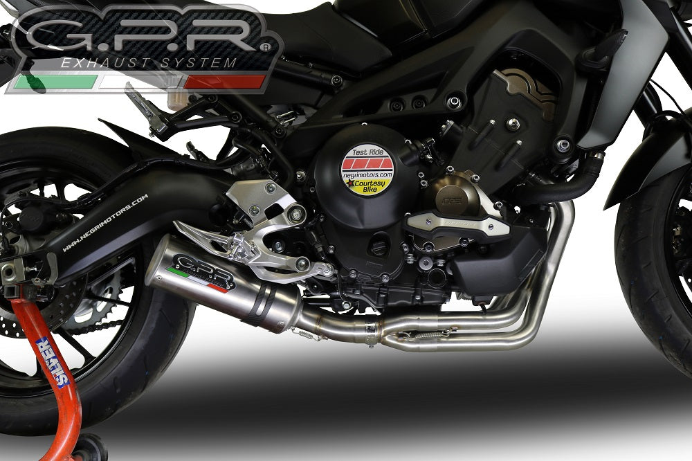 GPR Exhaust System Yamaha Tracer 900 FJ09 TR 2015-2016, M3 Inox , Full System Exhaust, Including Removable DB Killer
