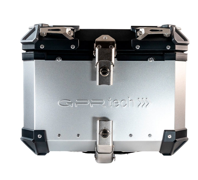 Kawasaki Gtr 1400 2010-2014 GPR TECH 35 L Aluminum Top Case in Silver with Specific Plate Included