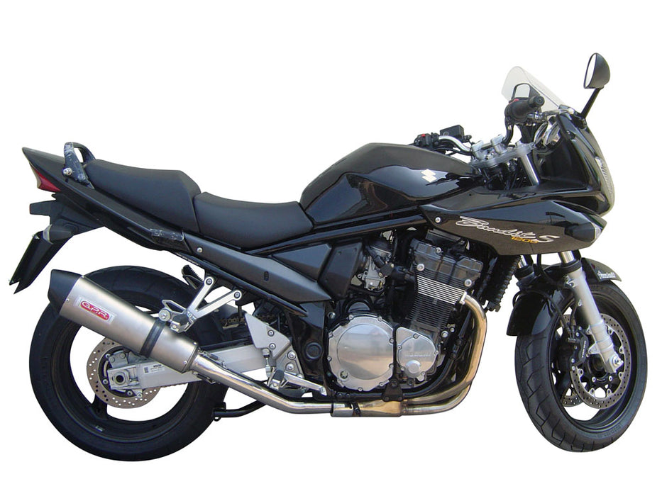 GPR Exhaust System Suzuki Gsf 600 Bandit - S 1995-2005, Gpe Ann. titanium, Slip-on Exhaust Including Removable DB Killer and Link Pipe