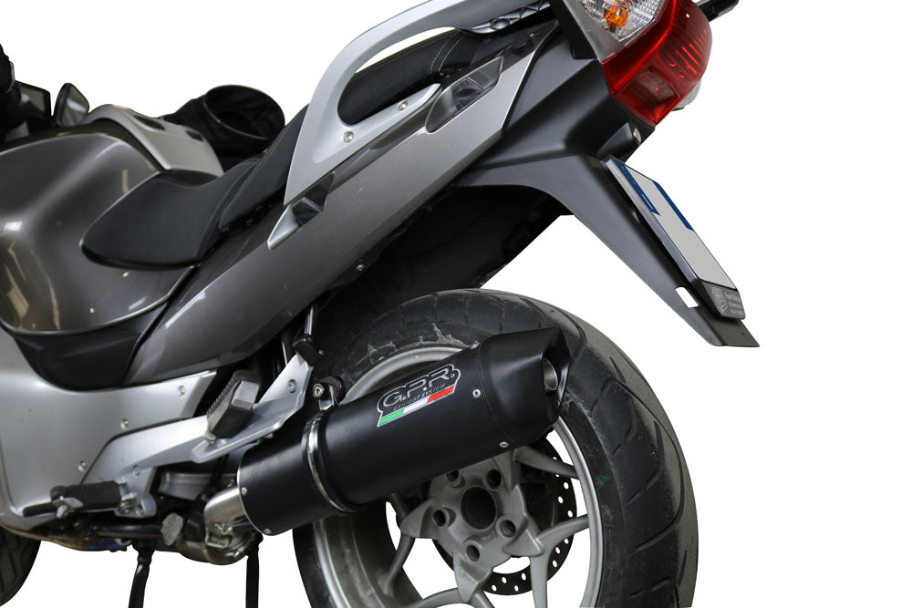 GPR Exhaust for Bmw R1200R 2006-2010, Furore Nero, Slip-on Exhaust Including Removable DB Killer and Link Pipe