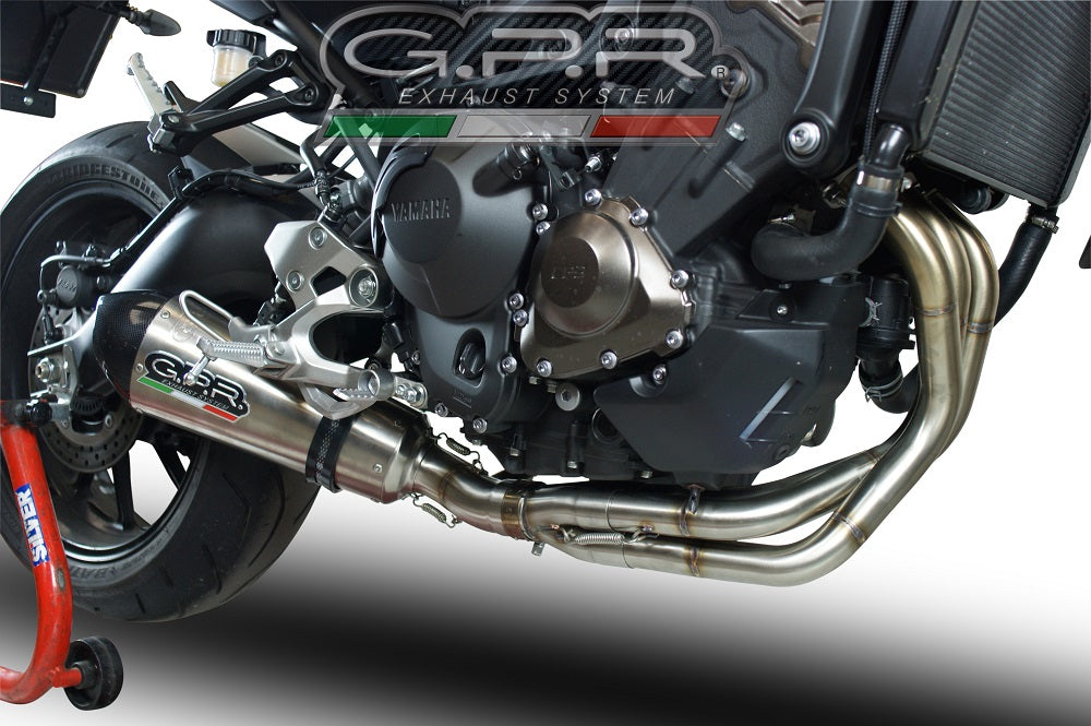 GPR Exhaust System Yamaha MT09 FZ09 2017-2020, Gpe Ann. titanium, Full System Exhaust, Including Removable DB Killer