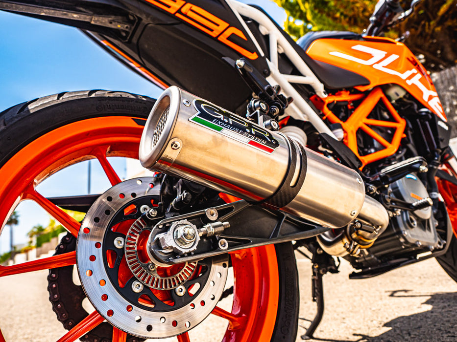 GPR Exhaust System Ktm Duke 390 2017-2020, M3 Inox , Slip-on Exhaust Including Link Pipe