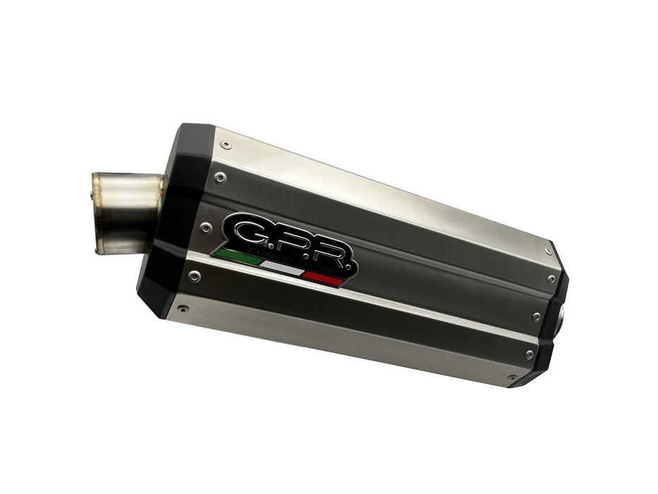 GPR Exhaust System Honda CRF1000L Africa Twin 2015-2017, DUNE Titanium, Slip-on Exhaust Including Removable DB Killer and Link Pipe