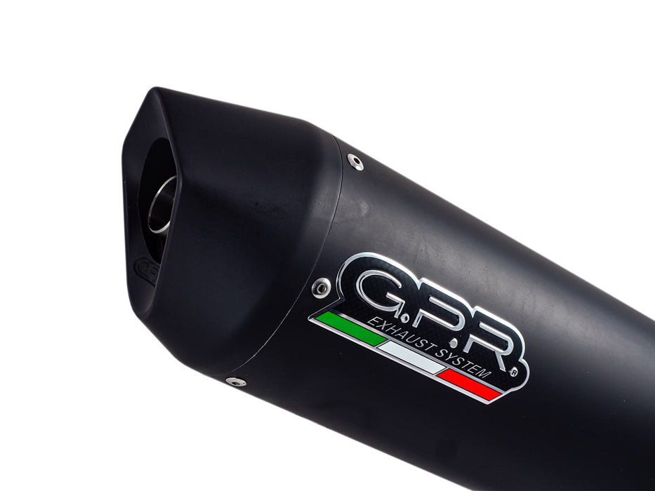 GPR Exhaust System Honda NC750X NC750S DCT 2014-2015, Furore Nero, Slip-on Exhaust Including Removable DB Killer and Link Pipe