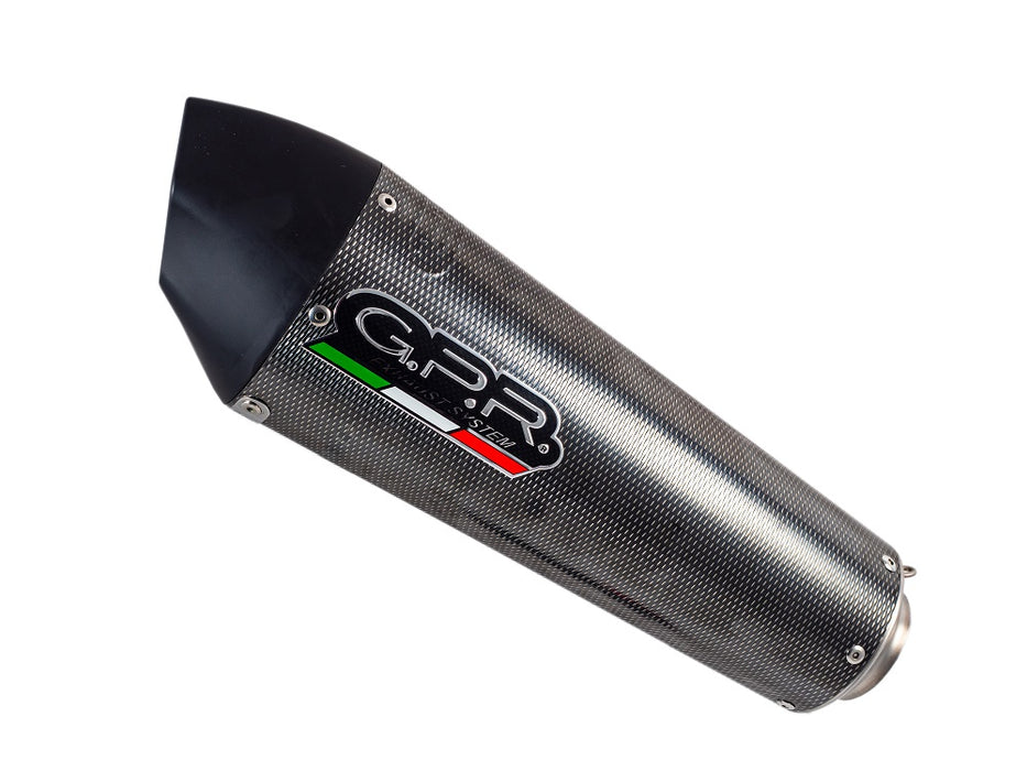 GPR Exhaust System Yamaha YZF R3 2018-2020, GP Evo4 Poppy, Slip-on Exhaust Including Removable DB Killer and Link Pipe