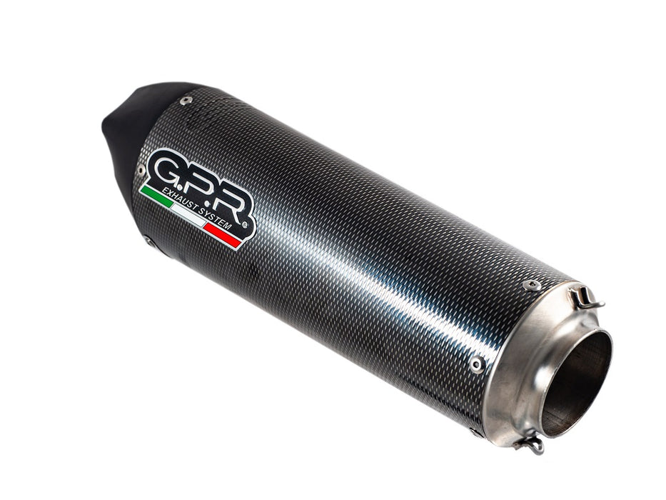GPR Exhaust System Cf Moto 650 Mt 2021-2023, Gpe Ann. Poppy, Slip-on Exhaust Including Link Pipe and Removable DB Killer
