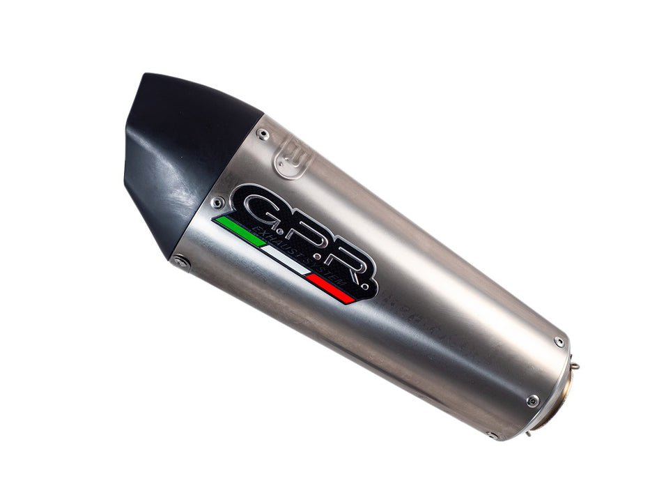 GPR Exhaust Zontes 350 GK 2022-2023, GP Evo4 Titanium, Slip-on Exhaust Including Removable DB Killer and Link Pipe