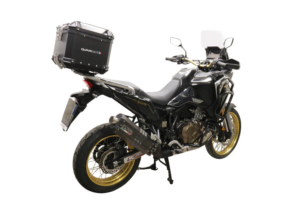 Honda Crf 1100 L Africa Twin 2021-2023 GPR TECH 55 L Aluminum Top Case in Silver with Specific Plate Included