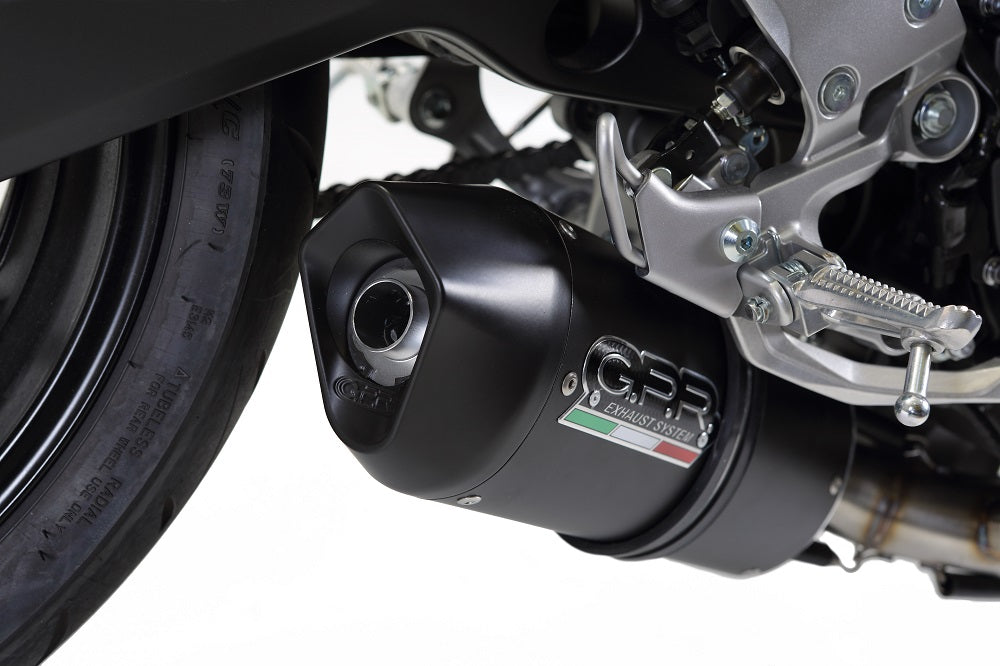 GPR Exhaust System Yamaha MT09 FZ09 2014-2016, Furore Nero, Slip-on Exhaust Including Removable DB Killer and Link Pipe