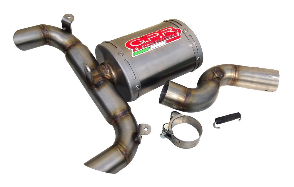 GPR Exhaust System Suzuki GSR600 2006-2011, Titanium Oval , Slip-on Exhaust Including Removable DB Killer and Link Pipe