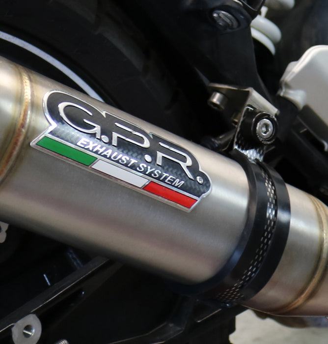 GPR Exhaust System Husqvarna Svartpilen 401 2020-2020, Deeptone Inox, Slip-on Exhaust Including Removable DB Killer and Link Pipe