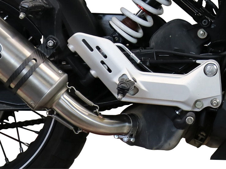 GPR Exhaust System Husqvarna Svartpilen 401 2020-2020, Furore Evo4 Nero, Slip-on Exhaust Including Removable DB Killer and Link Pipe