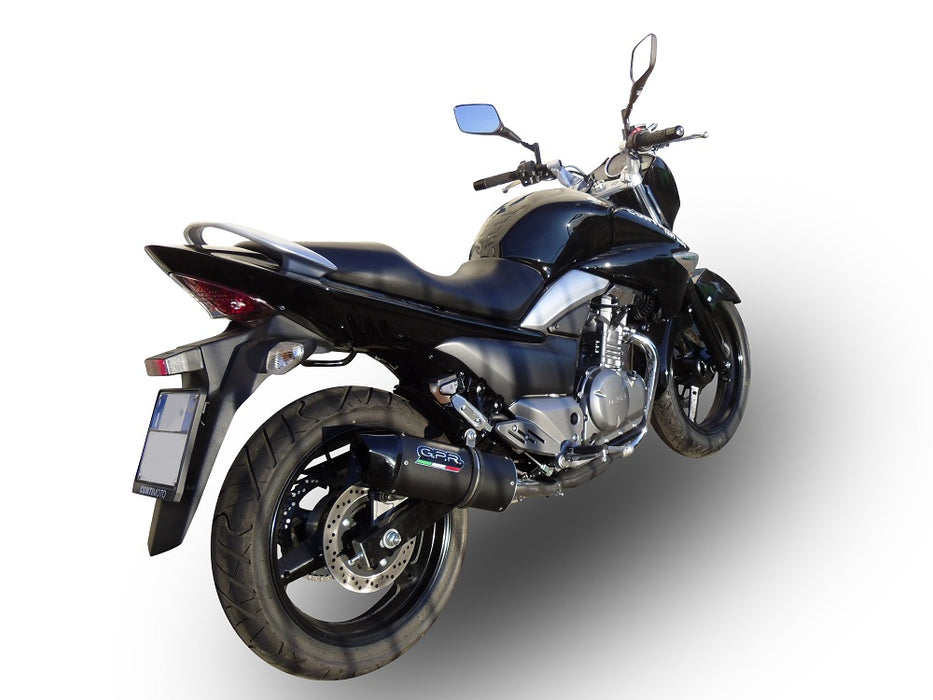 GPR Exhaust System Suzuki Gw 250 F Inazuma 2012-2017, Furore Nero, Dual slip-on Including Removable DB Killers and Link Pipes