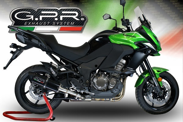 GPR Exhaust System Kawasaki Versys 1000 I.E. 2017-2018, Furore Evo4 Poppy, Slip-on Exhaust Including Removable DB Killer and Link Pipe