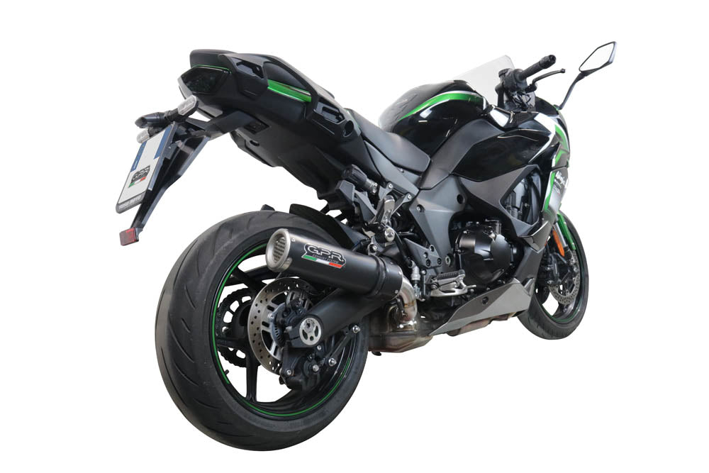 GPR Exhaust System Kawasaki Ninja 1000 Sx 2020-2020, M3 Black Titanium, Slip-on Exhaust Including Removable DB Killer and Link Pipe