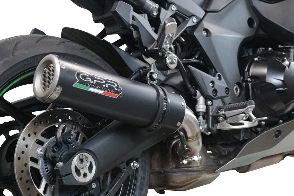 GPR Exhaust System Kawasaki Ninja 1000 Sx 2021-2023, M3 Black Titanium, Slip-on Exhaust Including Removable DB Killer and Link Pipe