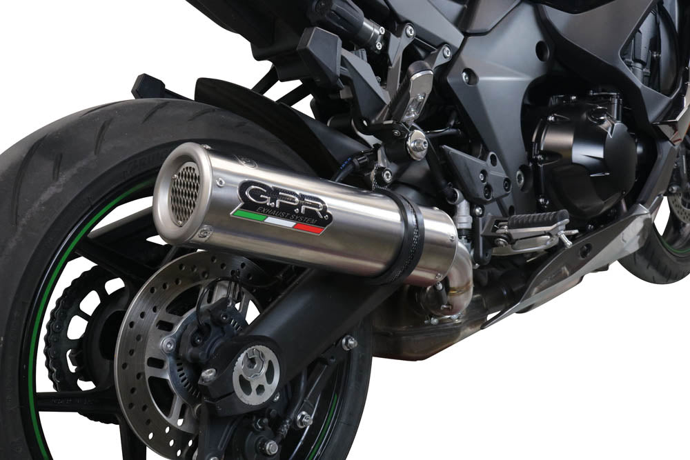 GPR Exhaust System Kawasaki Ninja 1000 Sx 2021-2023, M3 Titanium Natural, Slip-on Exhaust Including Removable DB Killer and Link Pipe