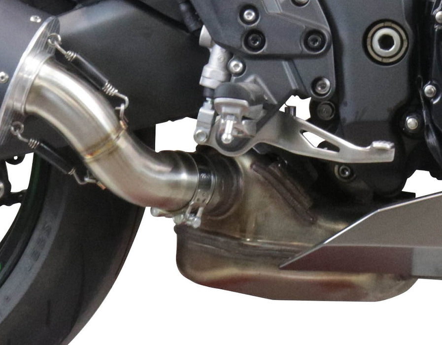 GPR Exhaust System Kawasaki Ninja 1000 Sx 2021-2023, Gpe Ann. Black titanium, Slip-on Exhaust Including Removable DB Killer and Link Pipe