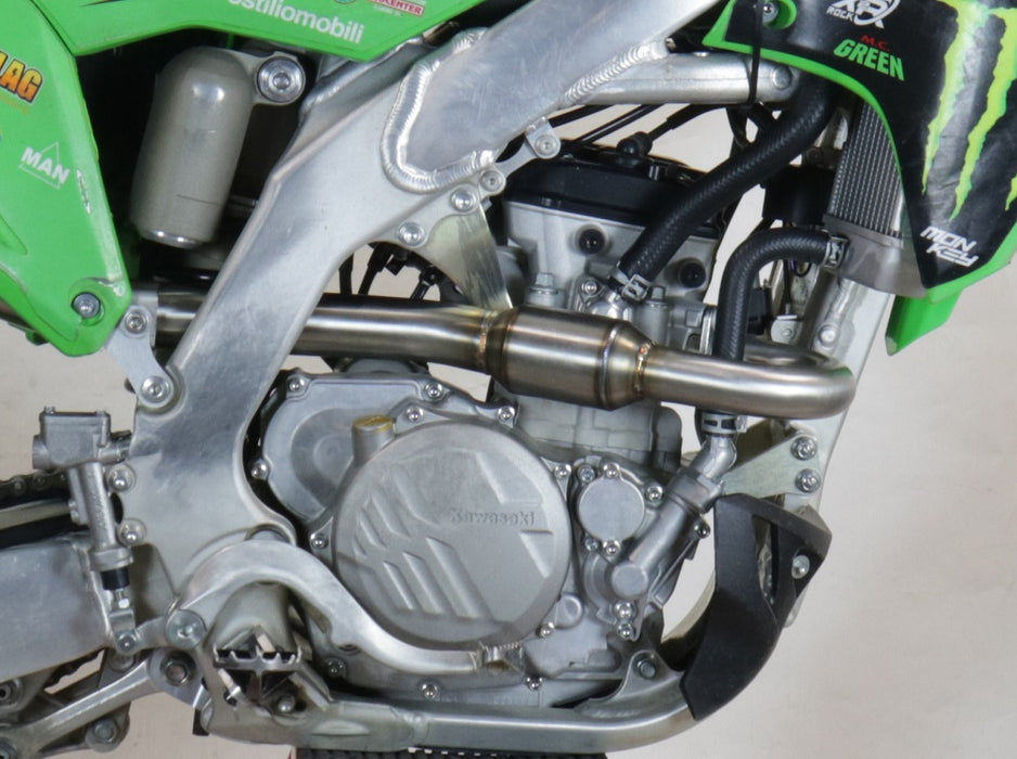 GPR Exhaust System Kawasaki KX250F 2017-2020, Pentacross Inox, Full System Exhaust, Including Removable DB Killer/spark arrestor