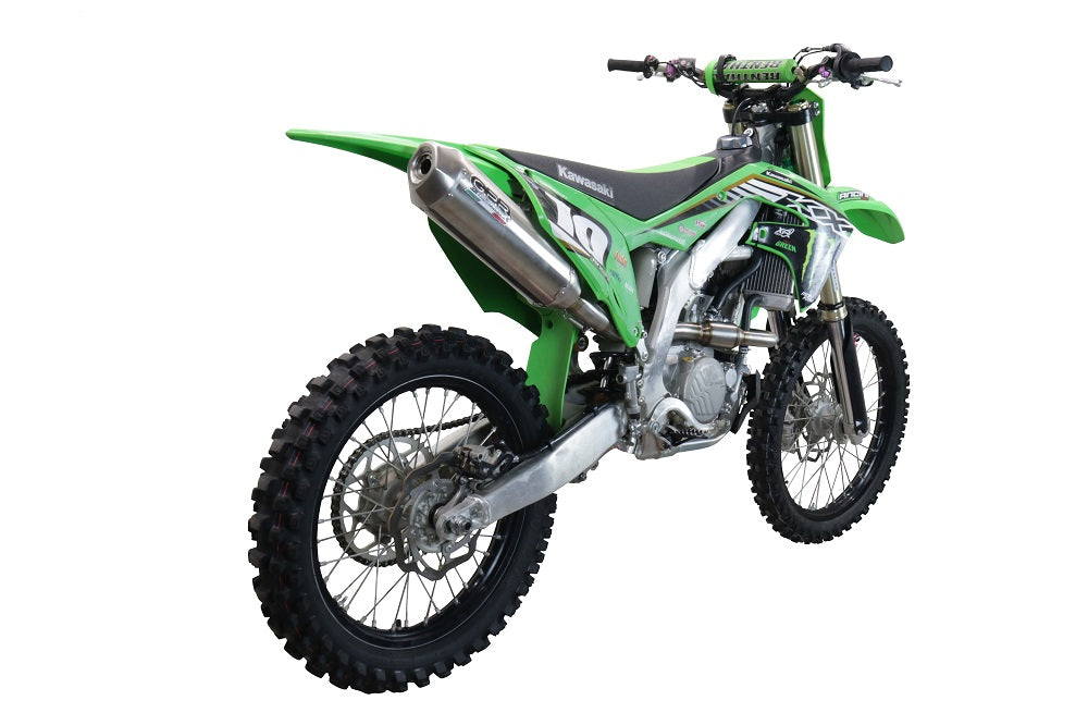 GPR Exhaust System Kawasaki KX250F 2009-2016, Pentacross Inox, Full System Exhaust, Including Removable DB Killer/spark arrestor