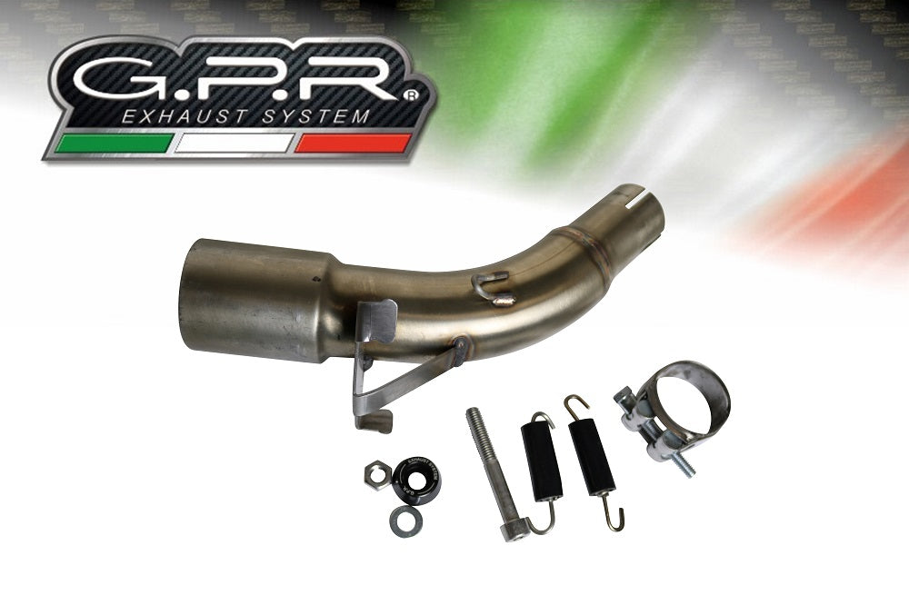 GPR Exhaust System Kawasaki Z125 2021-2023, Furore Evo4 Nero, Slip-on Exhaust Including Removable DB Killer and Link Pipe