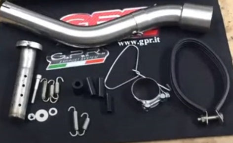 GPR Exhaust System Kawasaki Klx 650 R 1996-2002, Trioval, Slip-on Exhaust Including Removable DB Killer and Link Pipe