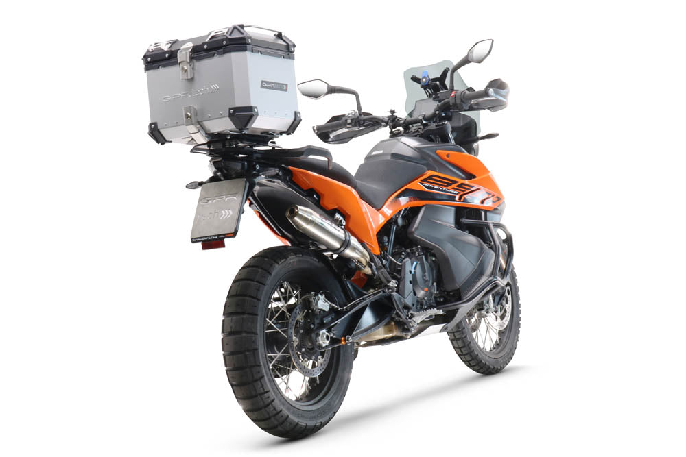 Ktm Adventure 790 2018-2020 GPR TECH 55 L Aluminum Top Case in Silver with Specific Plate Included