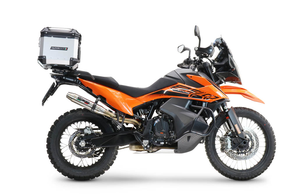 Ktm LC 8 Super Adventure 1290 2015-2016 GPR TECH 45 L Aluminum Top Case in Silver with Specific Plate Included