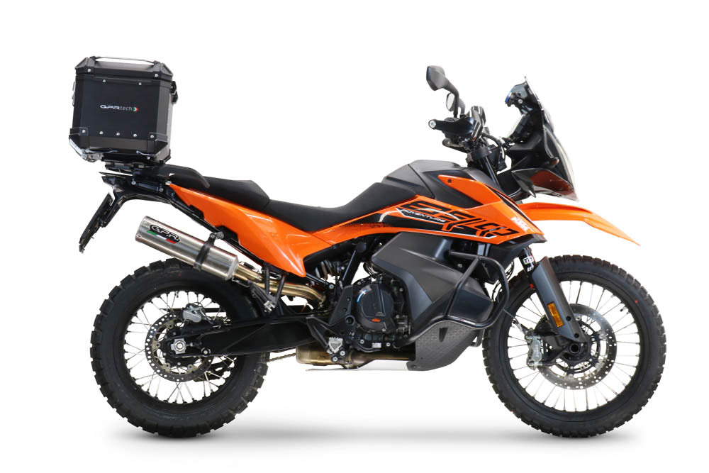 Ktm Lc 8 Adventure 1050 2015-2016 GPR TECH 45 L Aluminum Top Case in Black with Specific Plate Included