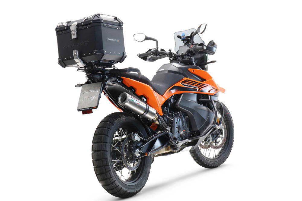 Ktm Adventure 790 2018-2020 GPR TECH 45 L Aluminum Top Case in Black with Specific Plate Included