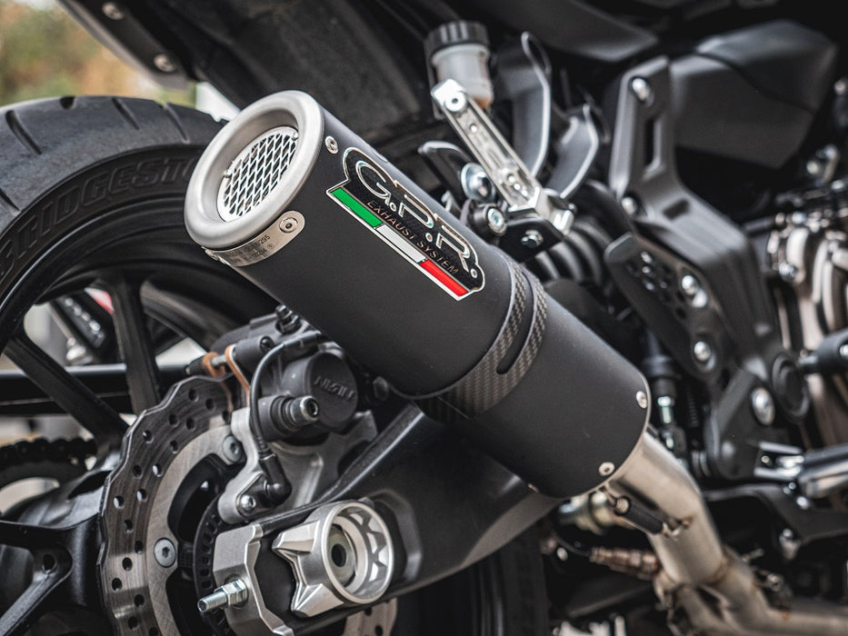 GPR Exhaust System Yamaha MT07 2017-2020, M3 Black Titanium, Full System Exhaust, Including Removable DB Killer