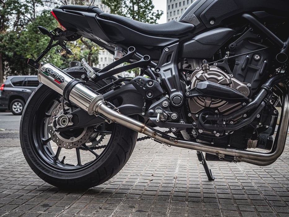 GPR Exhaust System Yamaha MT07 2014-2016, M3 Inox , Full System Exhaust, Including Removable DB Killer