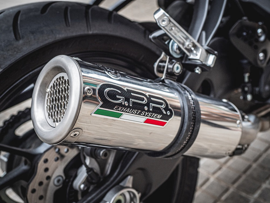 GPR Exhaust System Yamaha MT07 2014-2016, M3 Inox , Full System Exhaust, Including Removable DB Killer