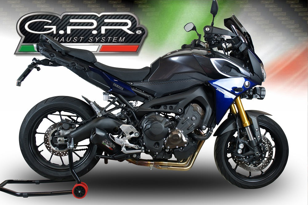 GPR Exhaust System Yamaha Tracer 900 FJ09 TR 2015-2016, Furore Poppy, Full System Exhaust, Including Removable DB Killer