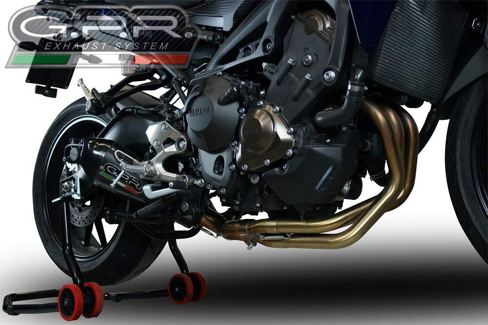 GPR Exhaust System Yamaha MT09 FZ09 2017-2020, Gpe Ann. Poppy, Full System Exhaust, Including Removable DB Killer