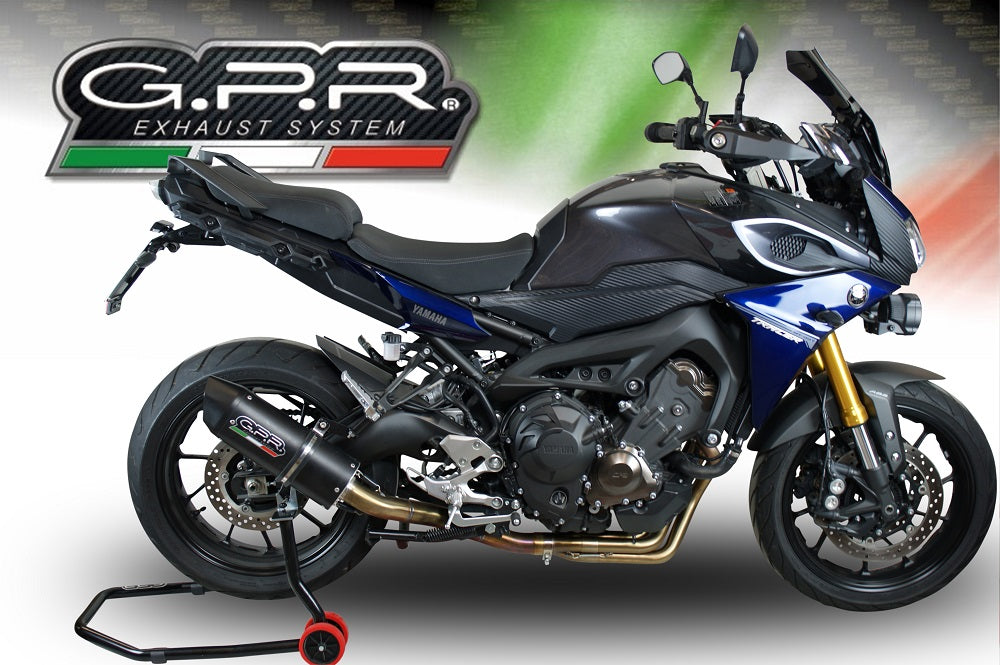 GPR Exhaust System Yamaha Tracer 900 FJ09 TR 2015-2016, Furore Poppy, Full System Exhaust, Including Removable DB Killer