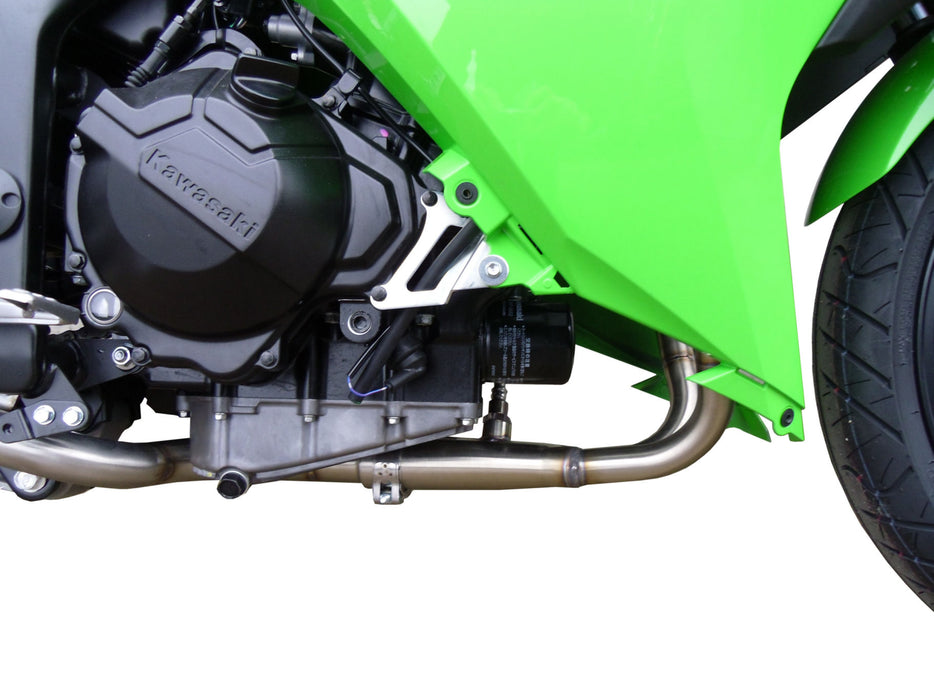 GPR Exhaust System Kawasaki Ninja 300R 2012-2017, Furore Poppy, Full System Exhaust, Including Removable DB Killer