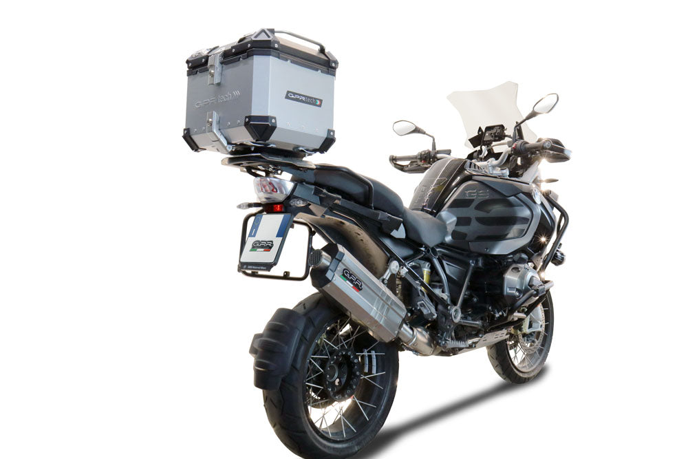 Bmw F 850 Gs Adventure 2019-2020 GPR TECH 35 L Aluminum Top Case in Silver with Specific Plate Included