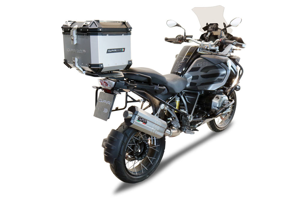 Bmw R 1200 Gs - Adventure 2014-2016 GPR TECH 35 L Aluminum Top Case in Silver with Specific Plate Included