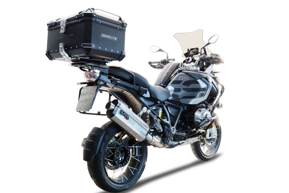 Bmw F 850 Gs Adventure 2021-2023 GPR TECH 55 L Aluminum Top Case in Black with Specific Plate Included