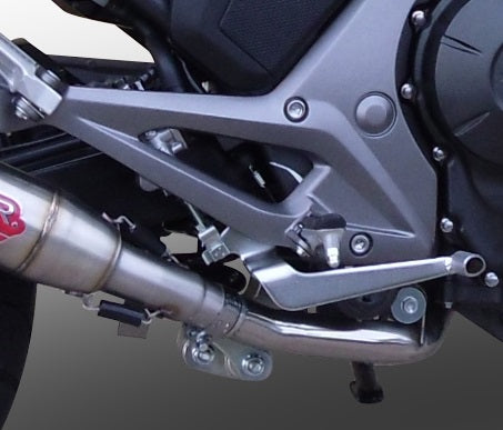 GPR Exhaust System Honda NC700X NC700S DCT 2012-2013, Powercone Evo, Slip-on Exhaust Including Removable DB Killer and Link Pipe