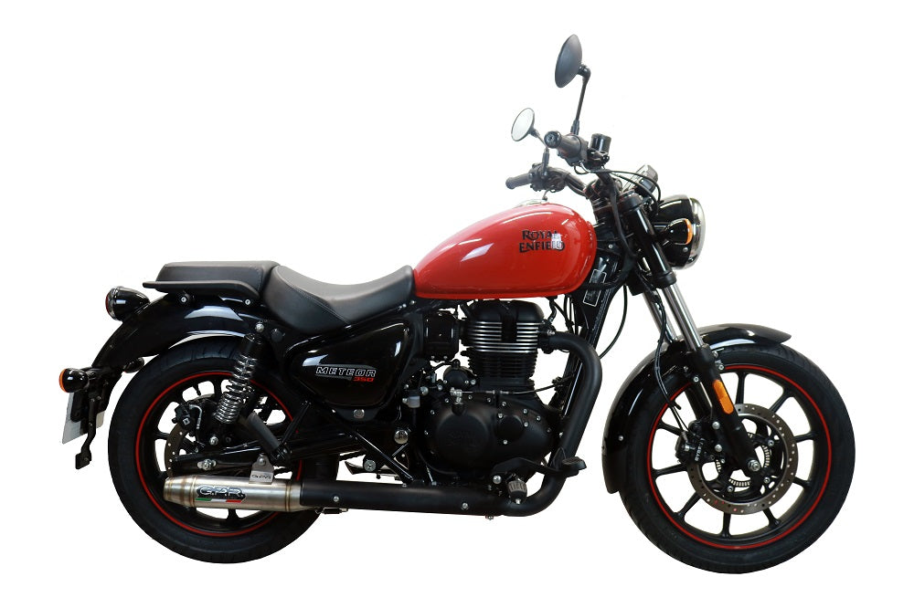 GPR Exhaust System Royal Enfield Classic 350 2021-2023, Deeptone Inox, Slip-on Exhaust Including Link Pipe