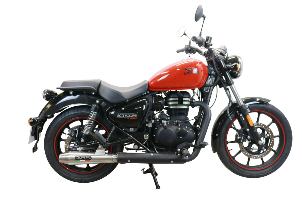GPR Exhaust System Royal Enfield Meteor 350 2021-2023, Ultracone, Slip-on Exhaust Including Link Pipe