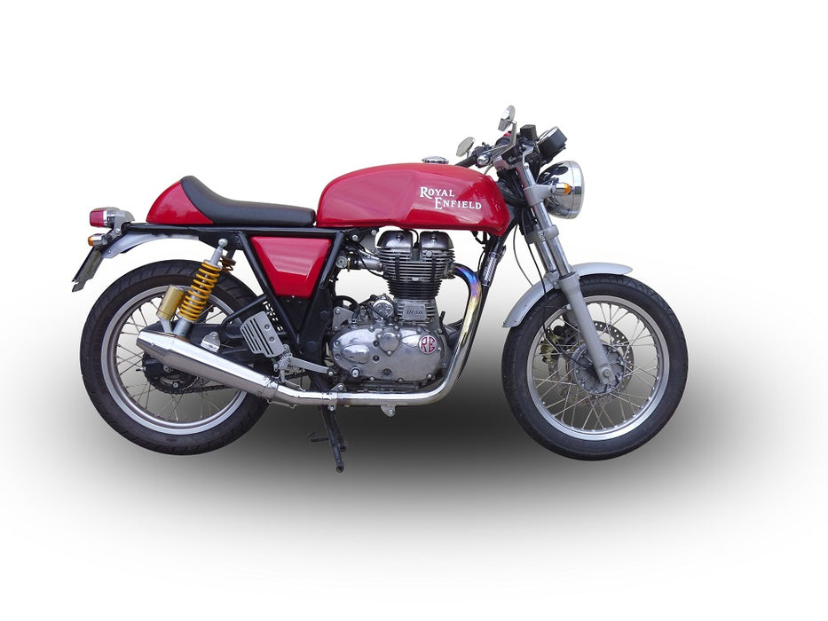 GPR Exhaust System Royal Enfield Continental GT 535 2014-2016, Vintacone, Slip-on Exhaust Including Link Pipe