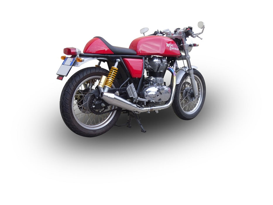 GPR Exhaust System Royal Enfield Continental GT 535 2014-2016, Vintacone, Slip-on Exhaust Including Link Pipe