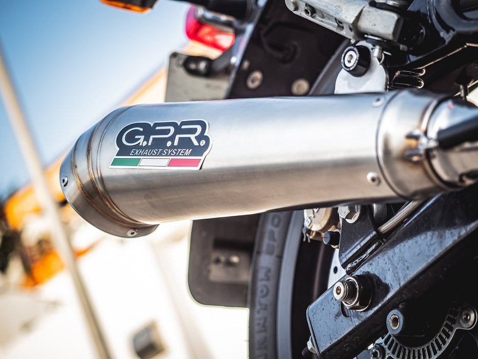 GPR Exhaust System Royal Enfield Interceptor 650 2019-2020, Powercone Evo, Dual slip-on Exhausts Including Removable DB Killers and Link Pipes