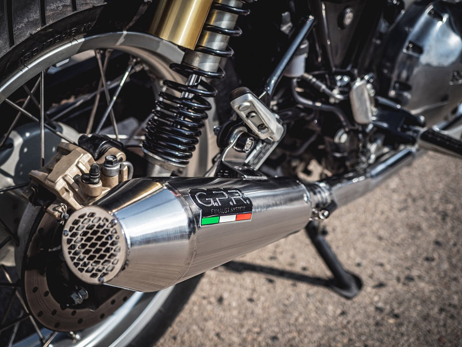 GPR Exhaust System Royal Enfield Interceptor 650 2021-2023, Ultracone, Dual slip-on Exhausts Including Removable DB Killers and Link Pipes