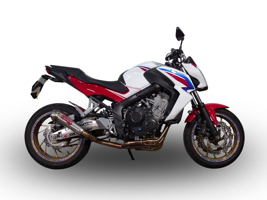 GPR Exhaust System Honda CB650F 2014-2016, Powercone Evo, Full System Exhaust, Including Removable DB Killer